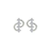 18k Yellow Gold and Diamond Stud with gold weight of 1.42g